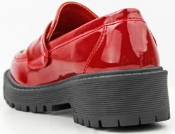 Chief 60K Little Girl's Patent Chunky Lug Sole Loafers 15 Chief 60K Little Girl's Patent Chunky Lug Sole Loafers -Bamboo Store Chief 60k RedPat 2