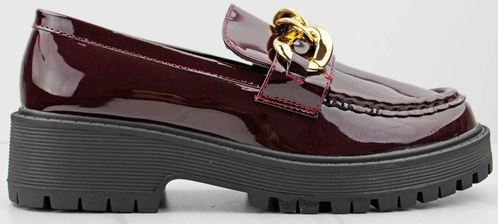 Forever Chief-63 Women's Platform Chain Accented Lug Sole Shoes 4 Forever Chief-63 Women's Platform Chain Accented Lug Sole Shoes - Image 2