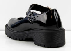 Forever Chief 58K Little Girls Platform Buckle Accented Lug Sole Shoes -Bamboo Store Chief58K3