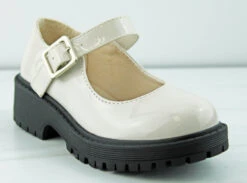 Forever Chief 58K Little Girls Platform Buckle Accented Lug Sole Shoes -Bamboo Store Chief58K 1