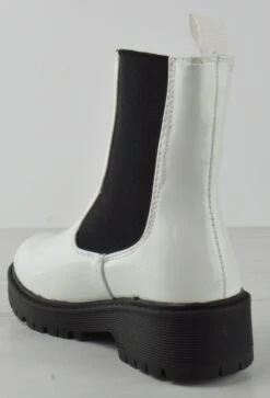 Chief 87k Little Girls Chunky Ridge Sole Ankle Boots 19 Chief 87k Little Girls Chunky Ridge Sole Ankle Boots -Bamboo Store Chief87kWhite 3