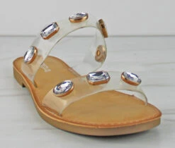 Chip Women's Multi Stone Double Band Slides