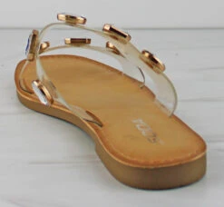 Chip Women's Multi Stone Double Band Slides -Bamboo Store Chip 3