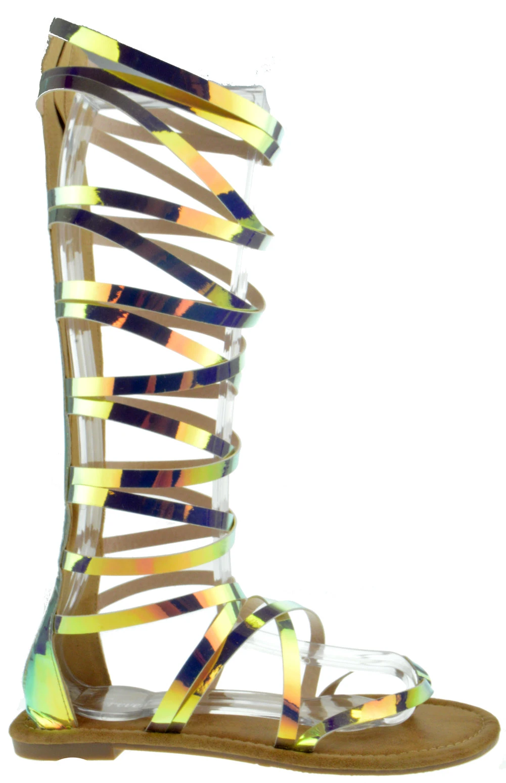 Cinema 68K Little Girls Metallic Gladiator Sandals Champange 11 Little Girls 4 Cinema 68K Little Girls Metallic Gladiator Sandals Champange 11 Little Girls - Image 2