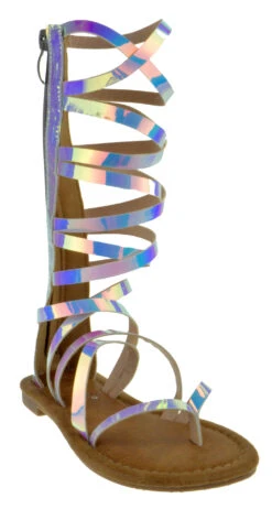 Cinema 68K Little Girls Metallic Gladiator Sandals Champange 11 Little Girls 11 Cinema 68K Little Girls Metallic Gladiator Sandals Champange 11 Little Girls -Bamboo Store Cinema68KWhite 1