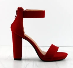 Claire-1 Womens Block High Heeled Open Toe Sandals -Bamboo Store Claire 1 3