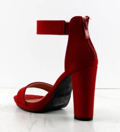 Claire-1 Womens Block High Heeled Open Toe Sandals -Bamboo Store Claire 1 4