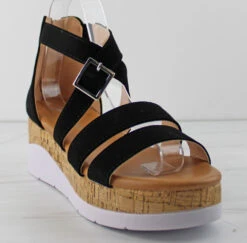 Class 20 Women's Double Band Buckle Embellished Platform Sandals -Bamboo Store Class20 3