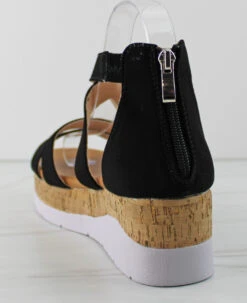 Class 20 Women's Double Band Buckle Embellished Platform Sandals -Bamboo Store Class20 5