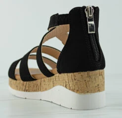 Class 20K Little Girl's Double Band Buckle Embellished Platform Sandals 7 Class 20K Little Girl's Double Band Buckle Embellished Platform Sandals -Bamboo Store Class 3