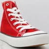 Forever Classic 12 Women's High Top Lace Up Canvas Sneakers -Bamboo Store Classic 12 Red 1