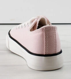 Classic 01K Little Girls Low Top Lace Up Canvas Sneakers -Bamboo Store Classic01k 2