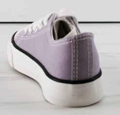 Classic 01K Little Girls Low Top Lace Up Canvas Sneakers -Bamboo Store Classic01k 8