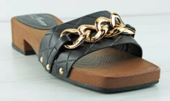 Clog 04 Women's Low Heel Wooden Sandals