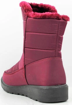 Coleen 99 Women's Insulated Fur Lined Zip Up Rain/Snow Boots -Bamboo Store Coleen 99 Wine 2