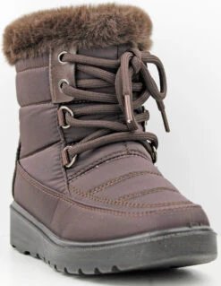 Coleen 8K Girls Insulated Fur Lined Lace Up Rain/Snow Boot