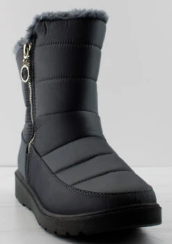 Coleen 99 Women's Insulated Fur Lined Zip Up Rain/Snow Boots -Bamboo Store Coleen99 3 774561d8 4c1f 495f 9b57 1b910b26b7e9