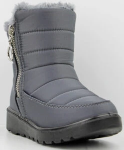 Coleen 99K Little Girl's Insulated Fur Lined Zip Up Rain/Snow Boots