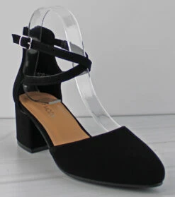 Cosmo 21 Women's Crisscross Strap Low Block Dress Heels