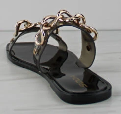 Current Women's Double Band Chain Accent Jelly Sandals -Bamboo Store Current 6