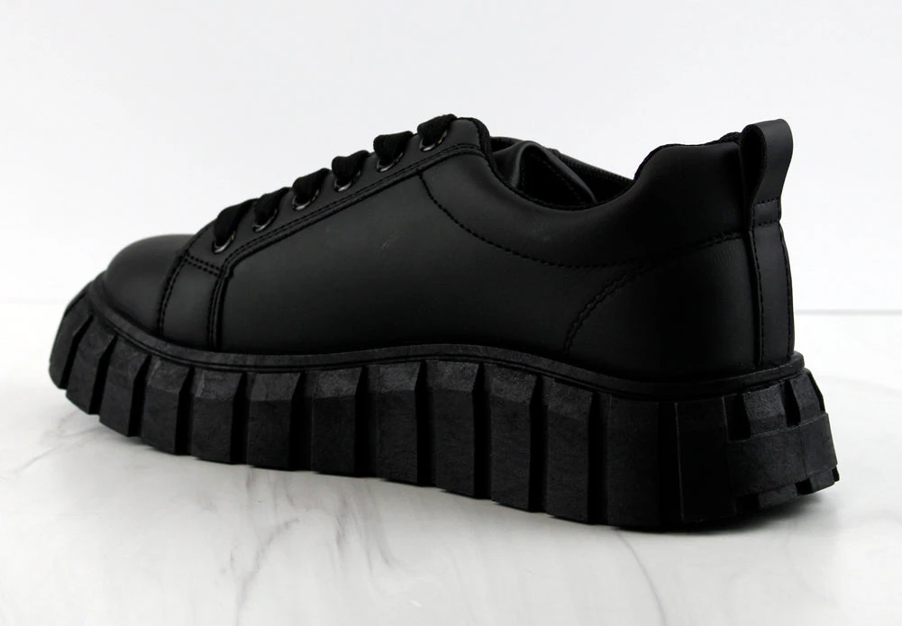 DREAM HIGH Womans Low Top Ribbed Sole Sneakers 5 DREAM HIGH Womans Low Top Ribbed Sole Sneakers - Image 3