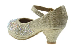 Dana 58K Girl's Rhinestone Mary Jane Dress Pumps -Bamboo Store Dana58kChampagne 3