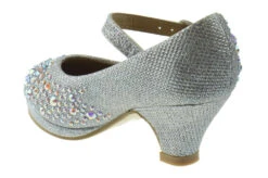 Dana 58K Girl's Rhinestone Mary Jane Dress Pumps -Bamboo Store Dana58kSilver 3