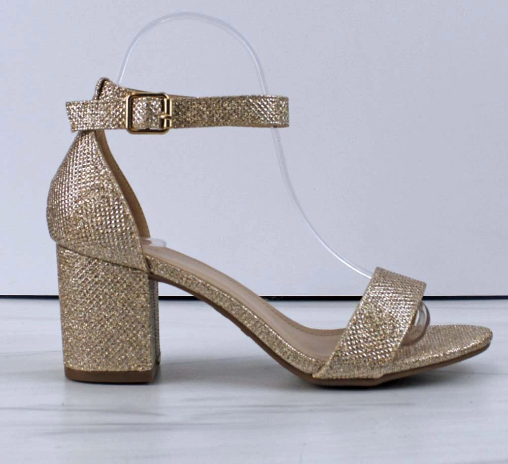 Delia-1 Women's Single Band Low Block Heeled Dress Sandals 10 Delia-1 Women's Single Band Low Block Heeled Dress Sandals - Image 8