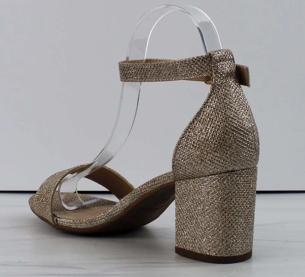 Delia-1 Women's Single Band Low Block Heeled Dress Sandals 11 Delia-1 Women's Single Band Low Block Heeled Dress Sandals - Image 9