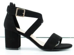 Delia 6 Womens Cross Band Low Block Dress Heel Sandals -Bamboo Store Delia6 2