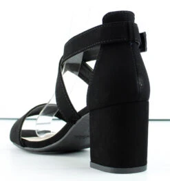 Delia 6 Womens Cross Band Low Block Dress Heel Sandals -Bamboo Store Delia6 4