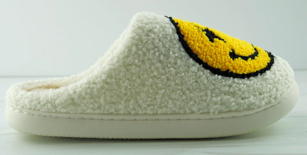 Derby 1 Women's Smiley Face Casual Comfort Slippers 4 Derby 1 Women's Smiley Face Casual Comfort Slippers - Image 2