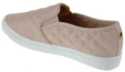 Forever Design 34 Women's Quilted Slip On Sneakers -Bamboo Store Design34Pink 3