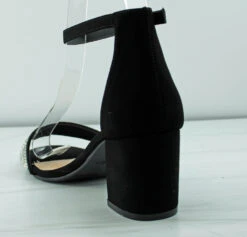 Diamond 1 Women's Single Strap Rhinestone Dress Heels -Bamboo Store Diamond1 2