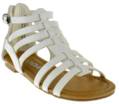Dixon 11AS Girl's Gladiator Sandal -Bamboo Store DixonIIASWhite 1