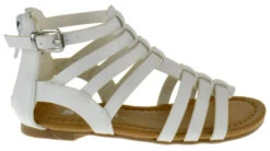 Dixon 11AS Girl's Gladiator Sandal -Bamboo Store DixonIIASWhite 2
