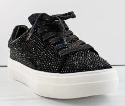 Dolce 66k Little Girl's Rhinestone Low-Top Lace Up Sneakers