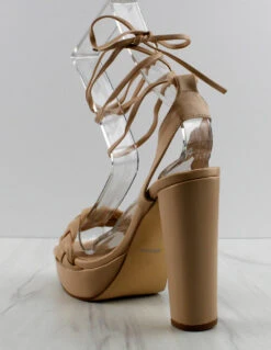 Donna Women's Strappy Chunky High Heels -Bamboo Store Donna 1