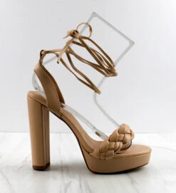 Donna Women's Strappy Chunky High Heels -Bamboo Store Donna 3