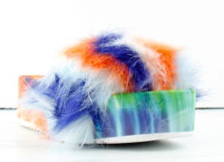 Forever Donut-30 Womens Comfort Platform Faux Fur Slides -Bamboo Store Donut30 4