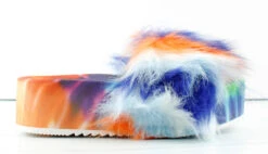 Forever Donut-30 Womens Comfort Platform Faux Fur Slides -Bamboo Store Donut30 5