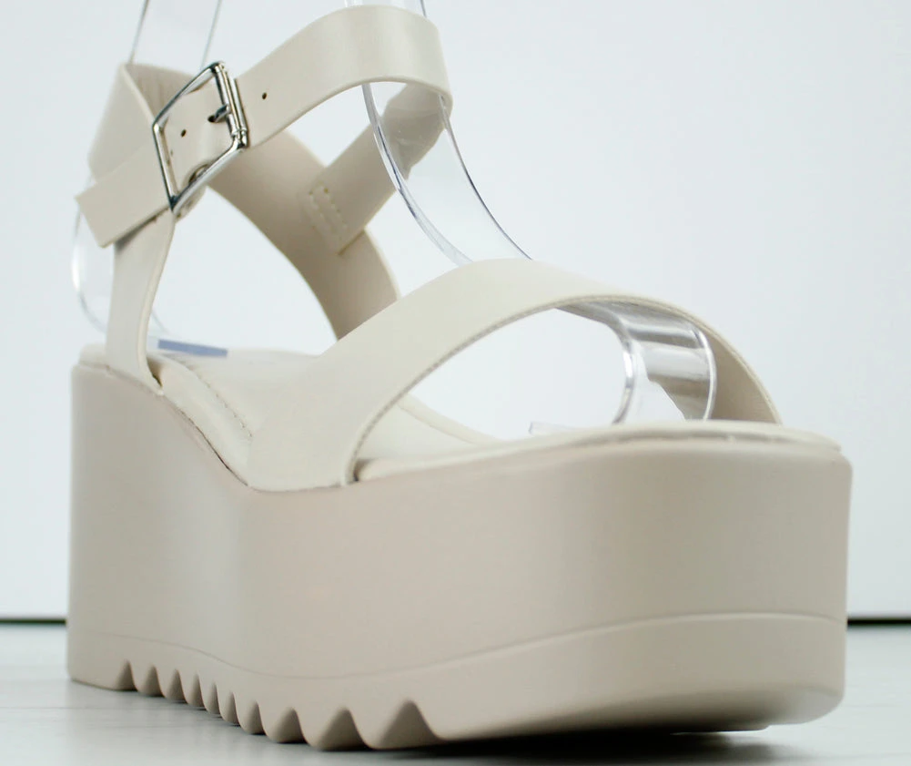 Dot 1 Womens Platform Thin Band Ankle Strap Sandals 6 Dot 1 Womens Platform Thin Band Ankle Strap Sandals - Image 4