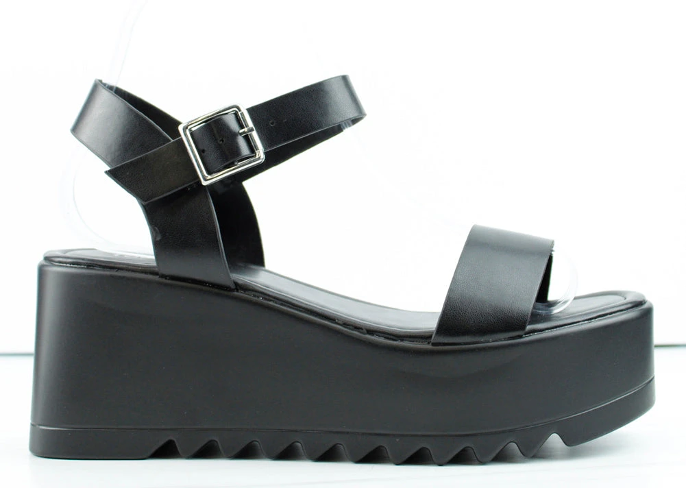 Dot 1 Womens Platform Thin Band Ankle Strap Sandals 4 Dot 1 Womens Platform Thin Band Ankle Strap Sandals - Image 2