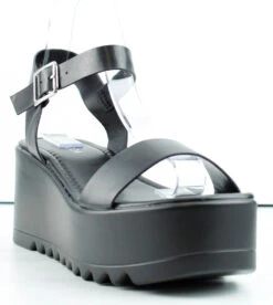 Dot 1 Womens Platform Thin Band Ankle Strap Sandals