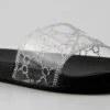 Extra Fly Womens Lucite Strap Rhinestone Embellished Slides 2 Extra Fly Womens Lucite Strap Rhinestone Embellished Slides -Bamboo Store EXTRAFLYBLACK 2