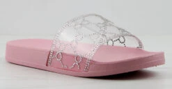 Extra Fly Womens Lucite Strap Rhinestone Embellished Slides 14 Extra Fly Womens Lucite Strap Rhinestone Embellished Slides -Bamboo Store EXTRAFLYLPINK 7