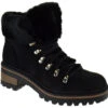 Bamboo Edison 05 Womens Lug Sole Fur Combat Boots