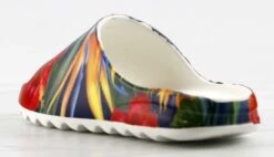 Elina Womens Decorative Casual Horizontal Grooved Outsole Slides -Bamboo Store ElinaFloral 3