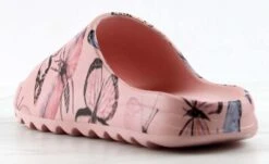 Elina Womens Decorative Casual Horizontal Grooved Outsole Slides -Bamboo Store ElinaPink 3