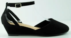 Emory 28 Women's Closed Toe Kitten Wedge Dress Sandals -Bamboo Store Emory28 6